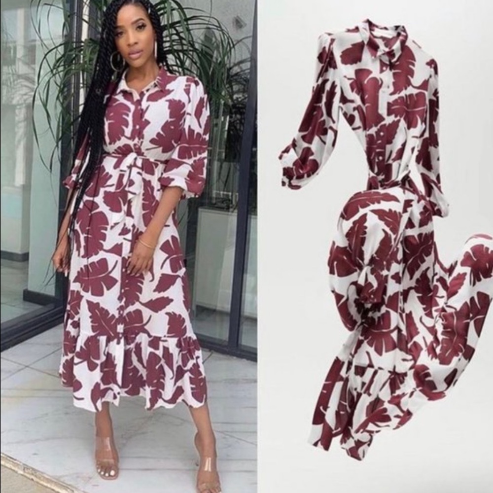 Zara printed dress